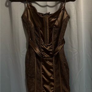 PrettyLittleThing Black Lacey Bodycon Mini Dress